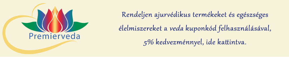 Rendeljen ajurvédikus termékeket és egészséges élelmiszereket a veda kuponkód felhasználásával, 5% kedvezménnyel, ide kattintva.